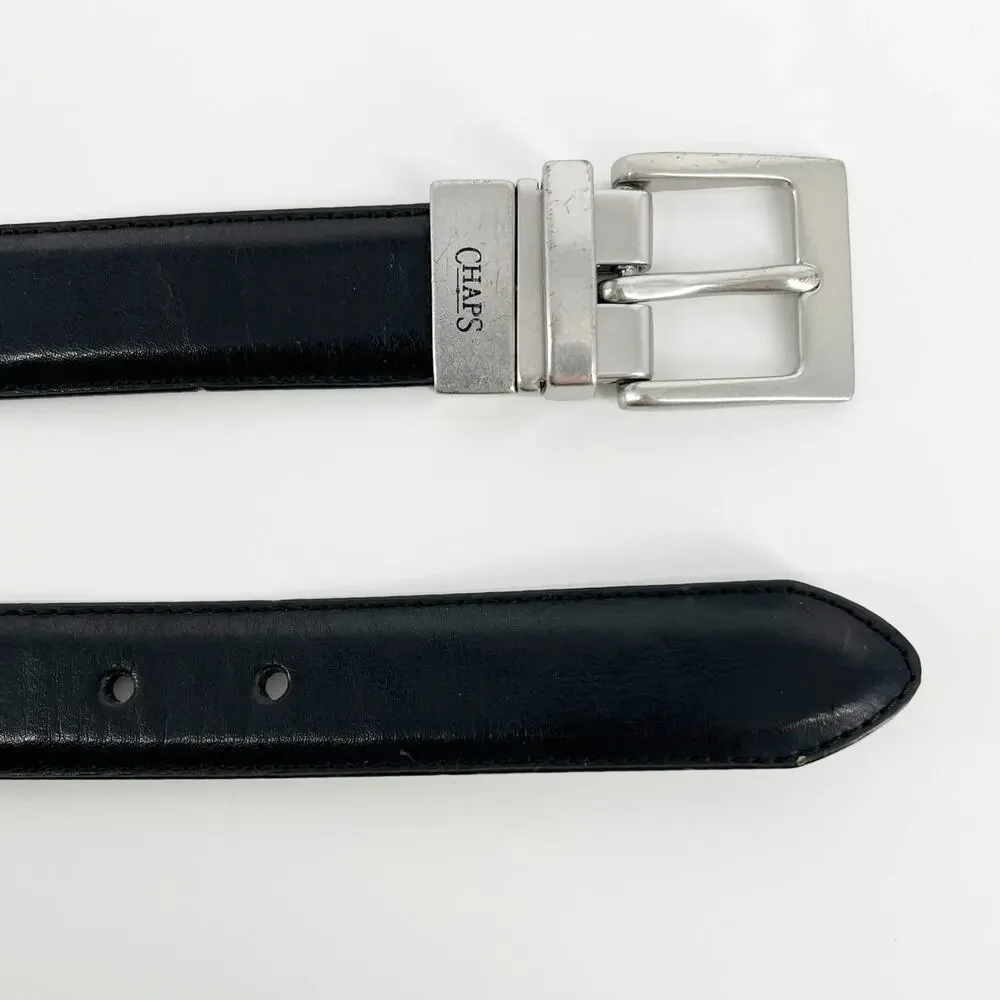 Chaps reversible leather belt